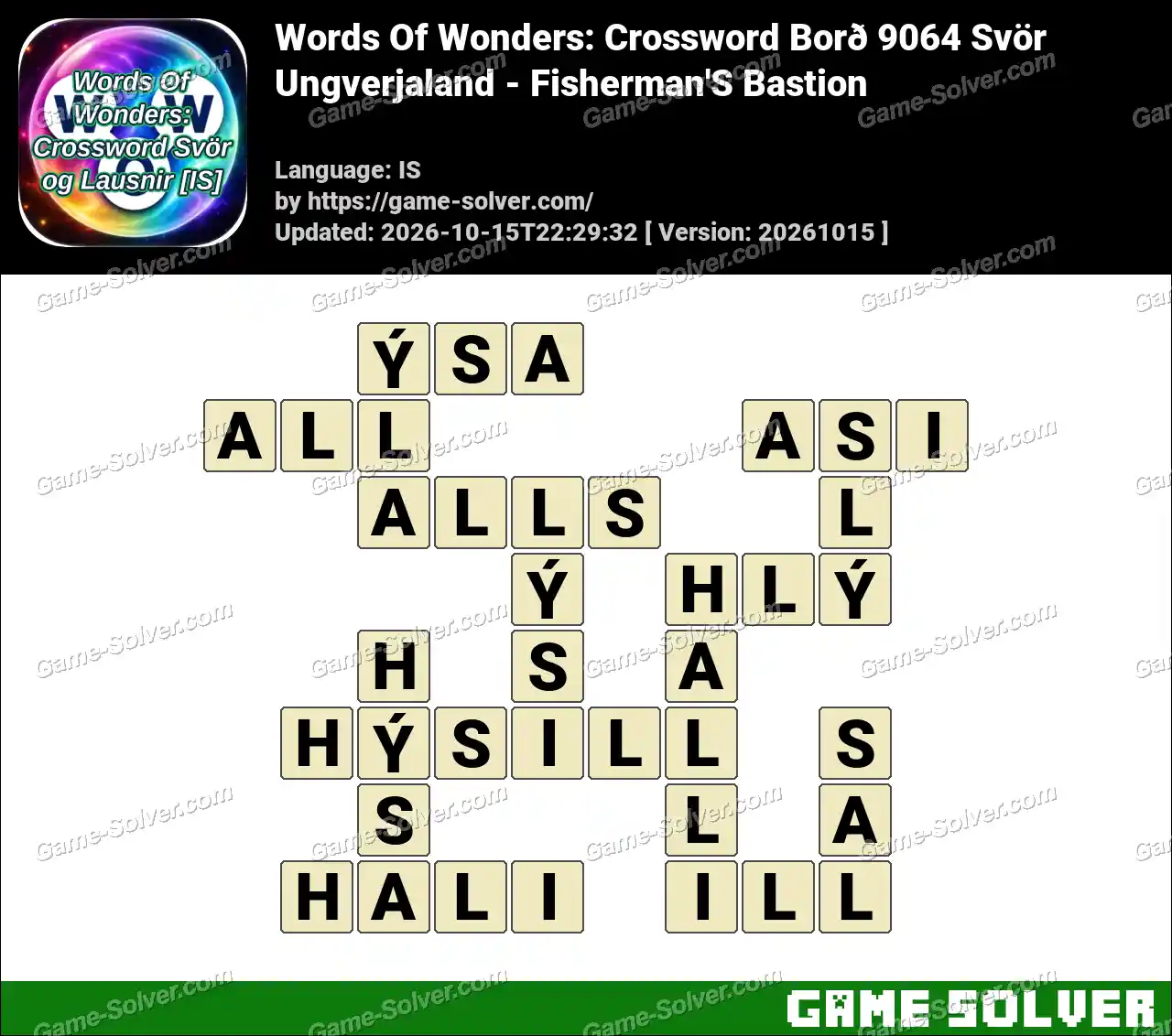 Words Of Wonders: Crossword Borð 9064 Svör – Ungverjaland – Fisherman’S Bastion